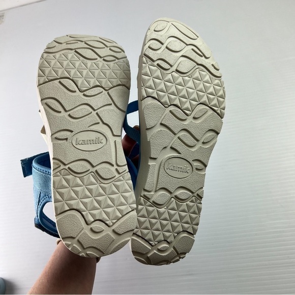 Kamik sandals womens 9 Skyros Blue Hook Loop Strap Lightweight Waterproof - Picture 9 of 10